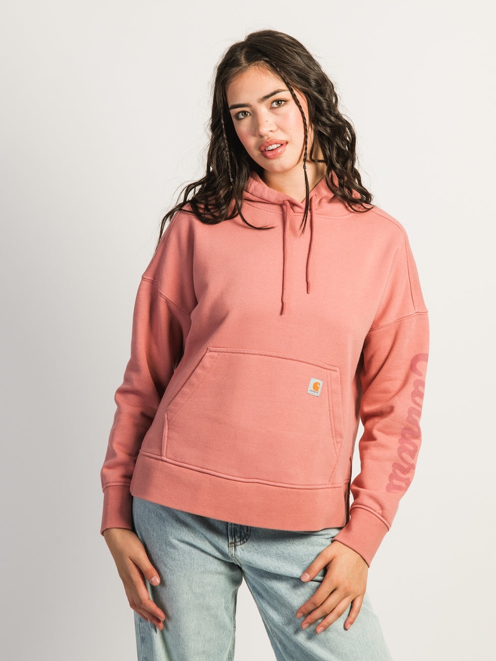 Carhartt Women's Oversized Graphic Hoodie - Rose